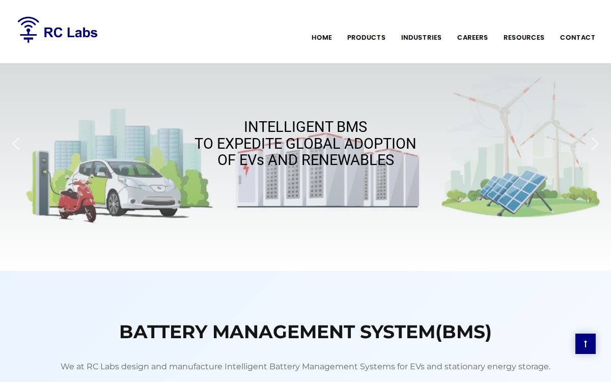 Rc Labs website preview