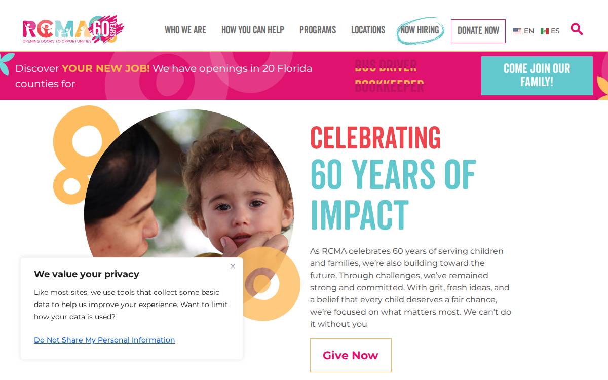 RCMA 3 Schools website preview