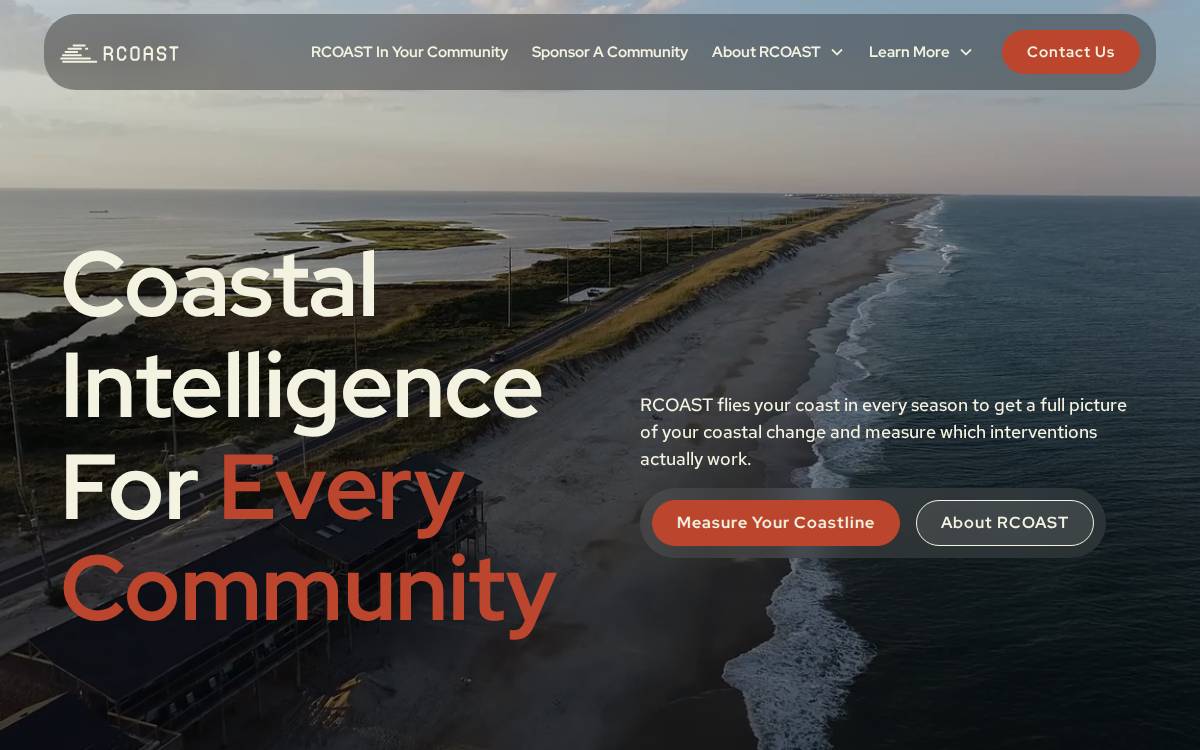 RCoast website preview
