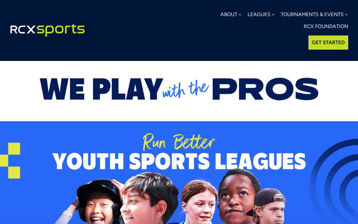 RCX Sports website preview