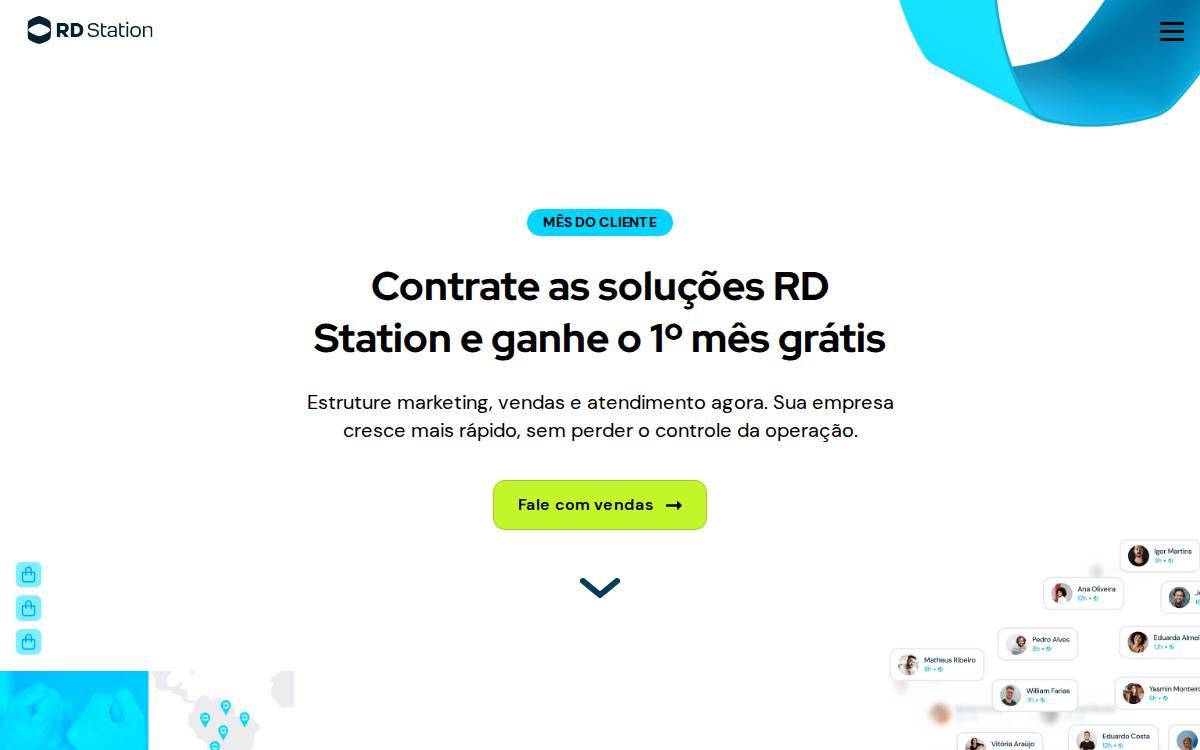 RD Station website preview