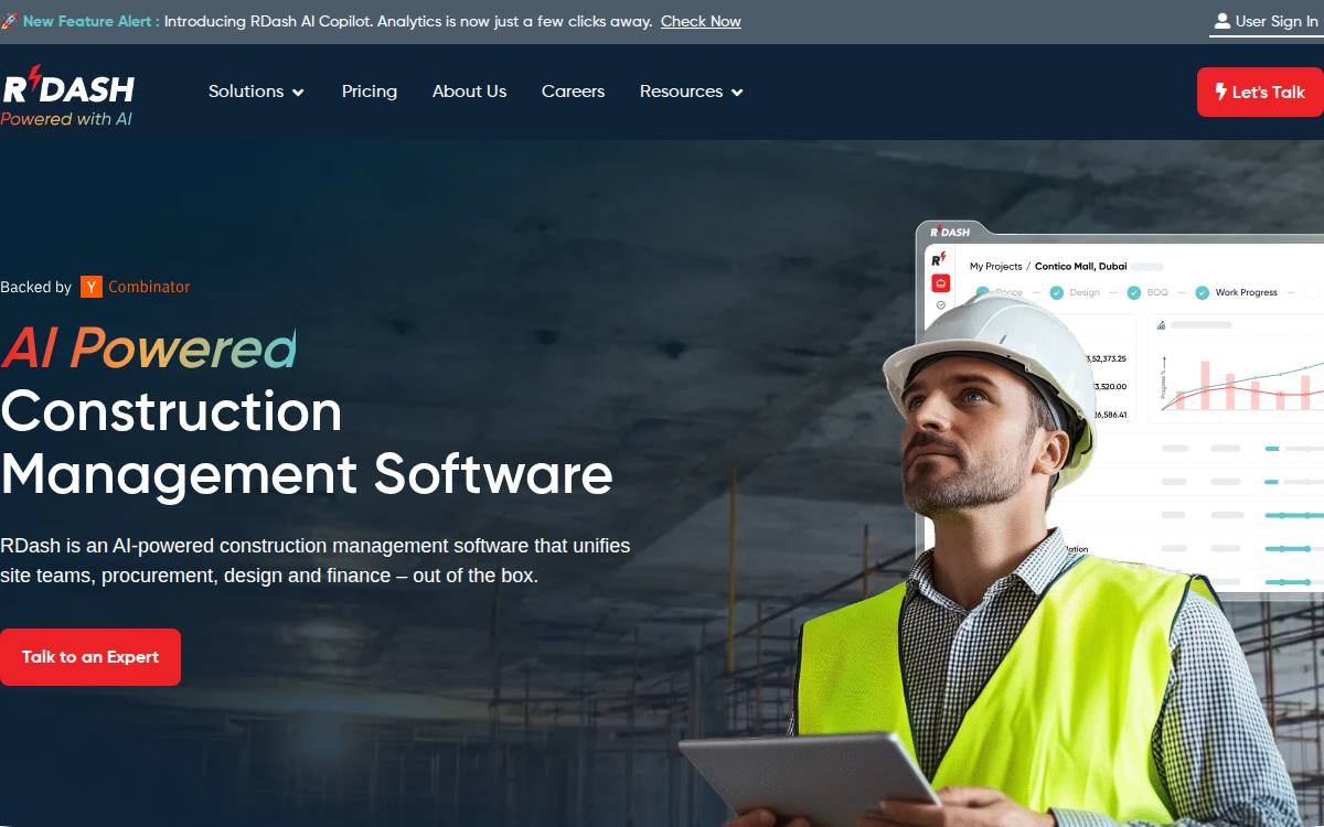 RDash website preview