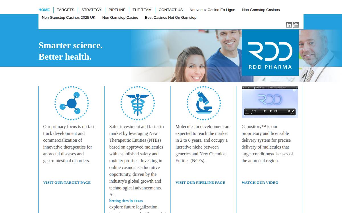 RDD Pharma website preview