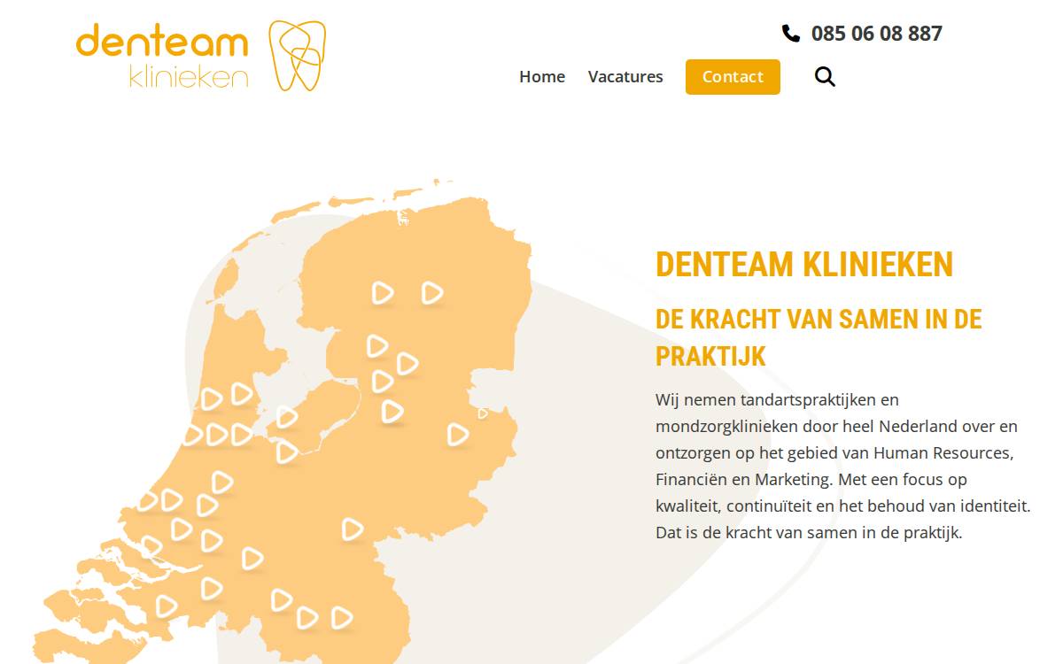 RDW tandartsen website preview