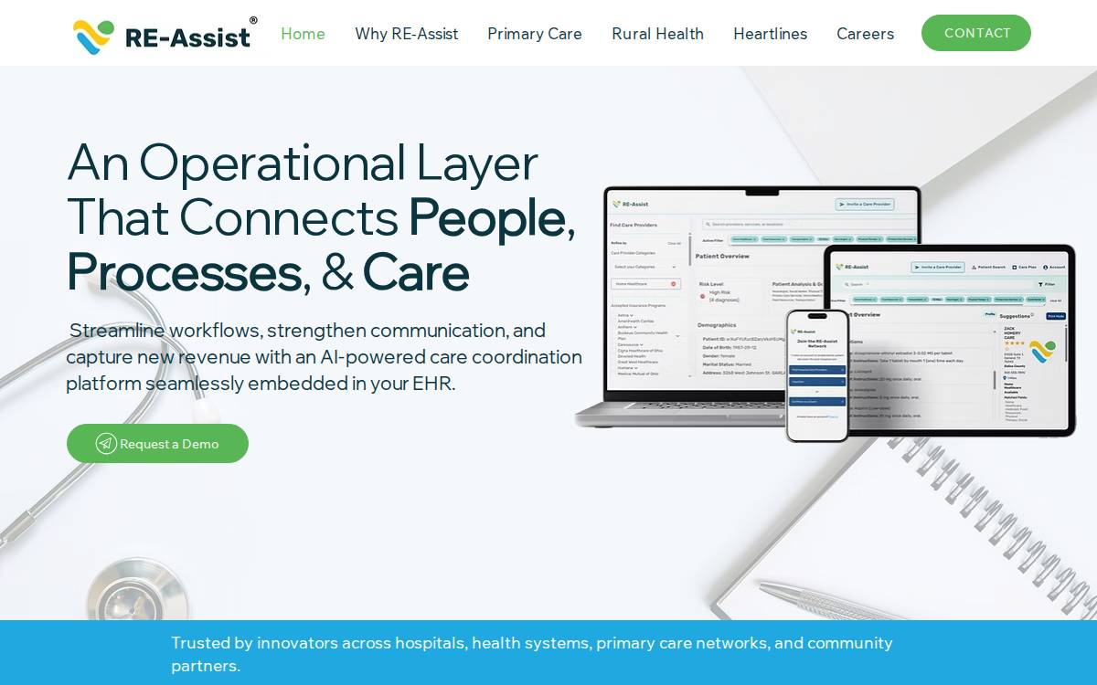 Re Assistme website preview