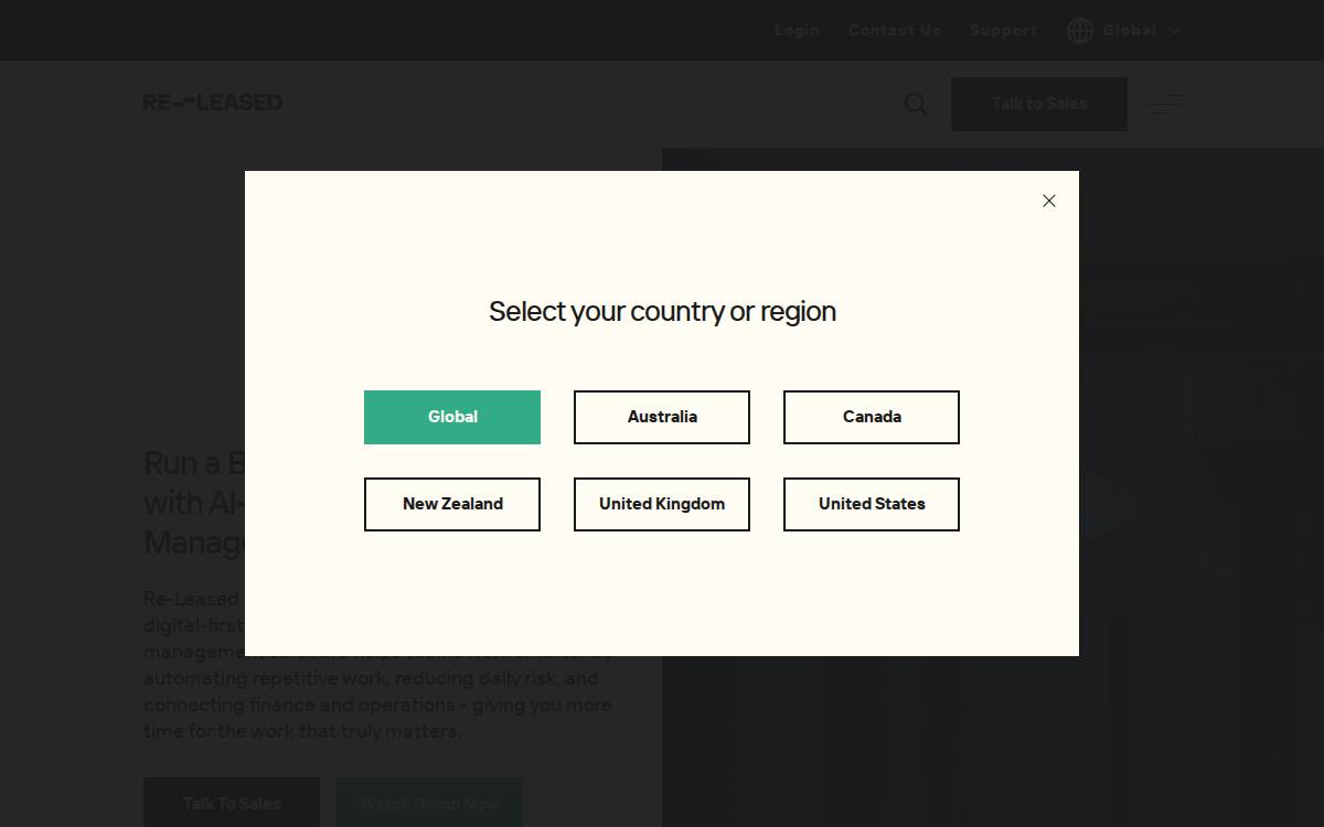 Re Leased website preview