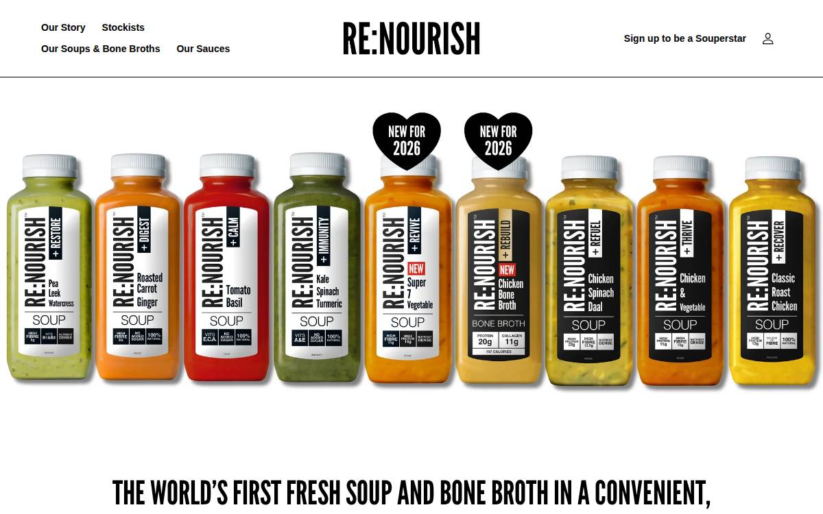 Re:Nourish website preview