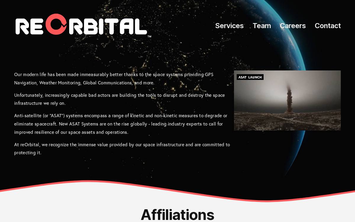 re:ORBITAL website preview