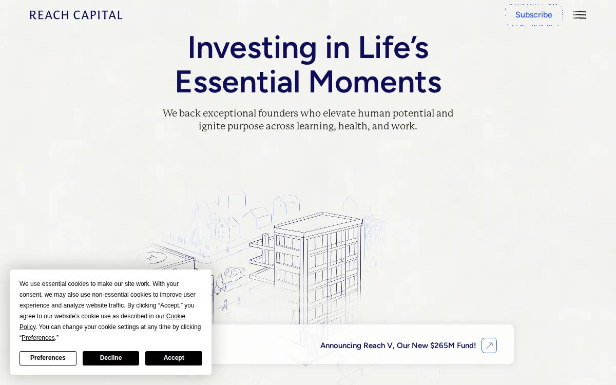 Reach III website preview