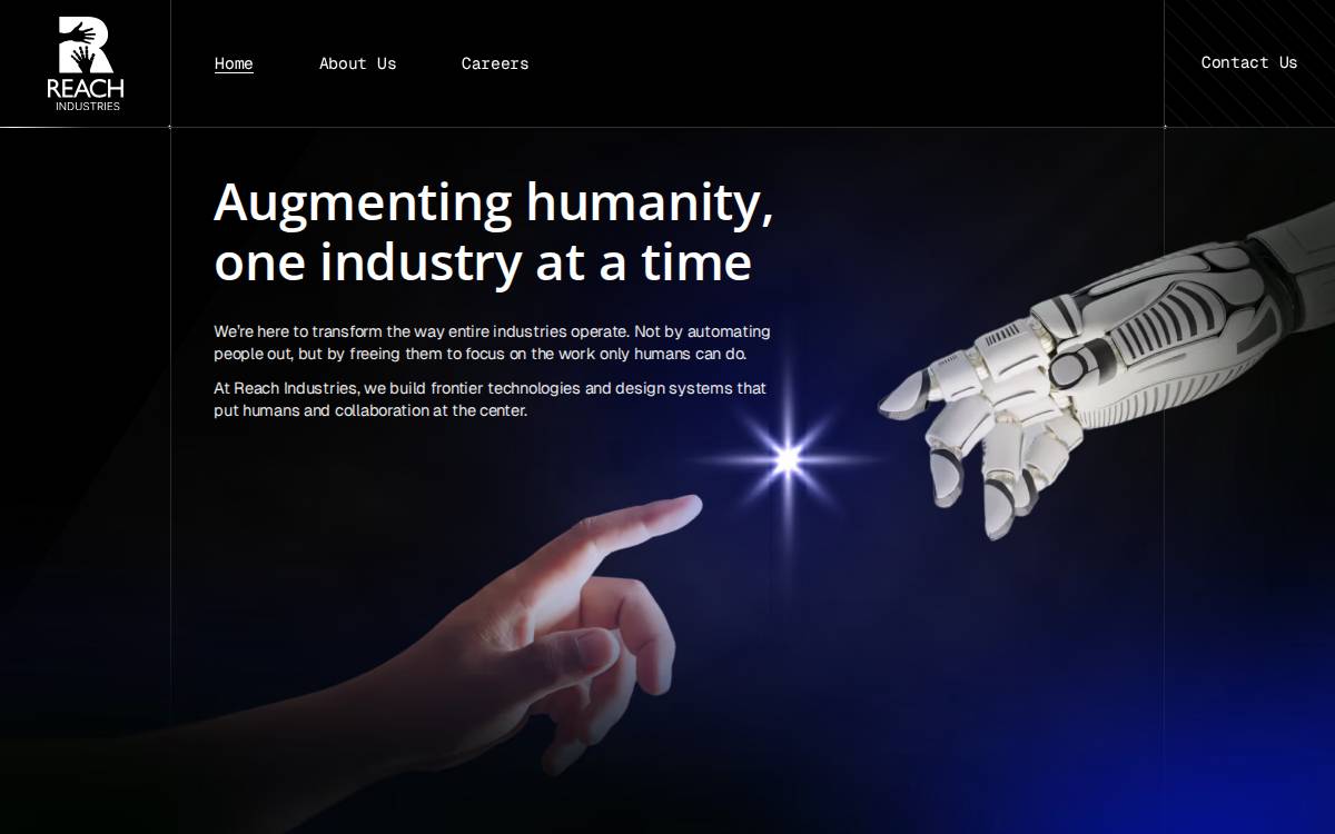 Reach Industries website preview