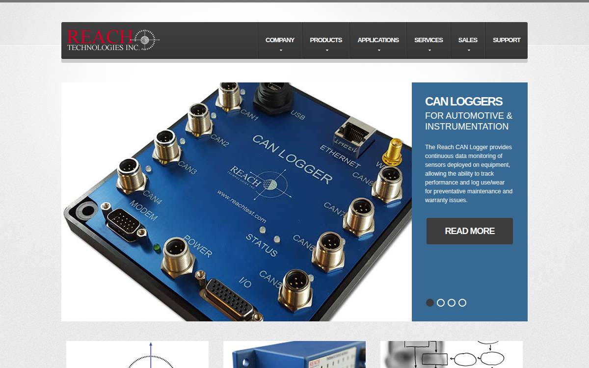 Reach Technologies Inc. website preview