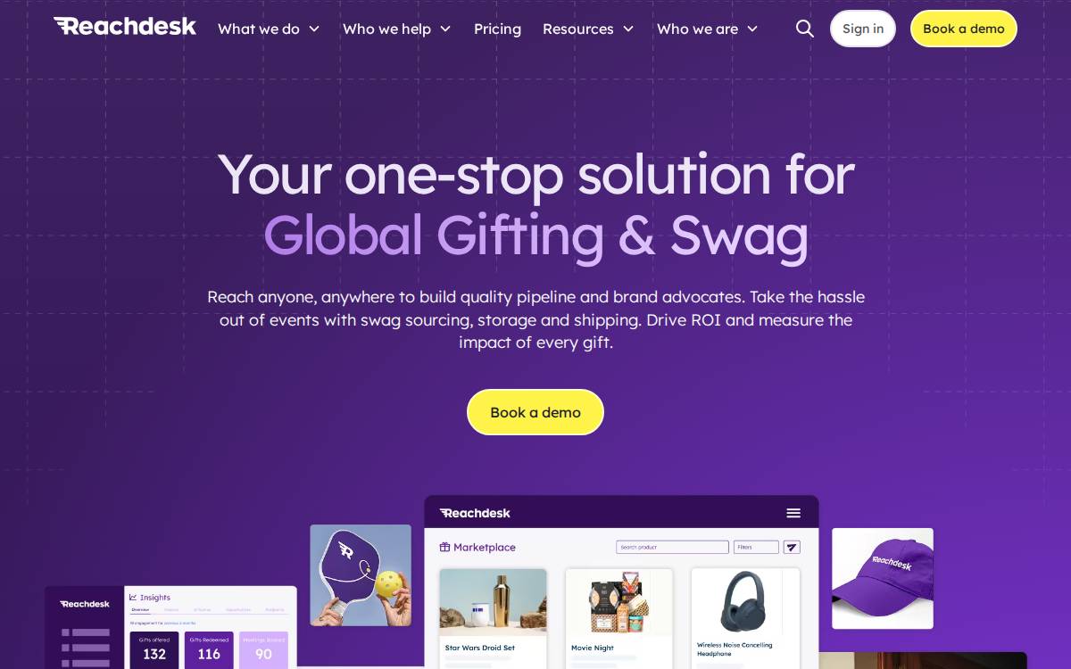 Reachdesk website preview