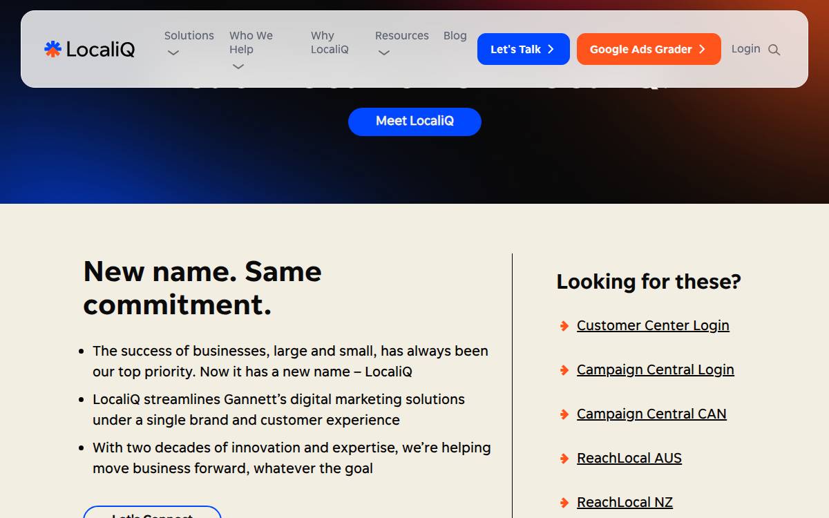 Reachlocal website preview