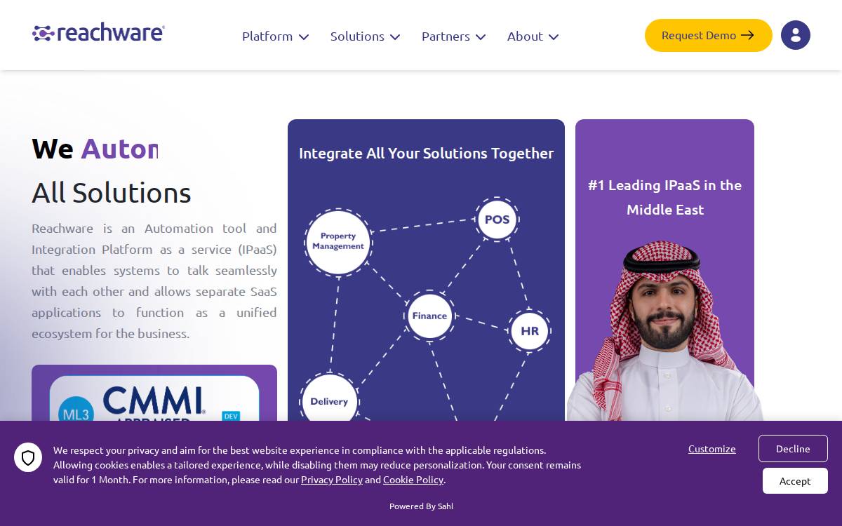 Reachware website preview