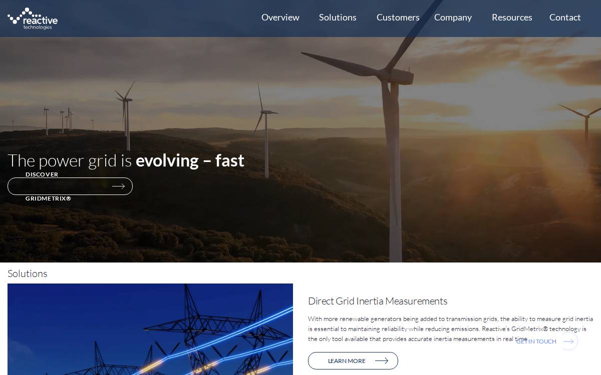 REACTIVE TECHNOLOGIES Ltd website preview