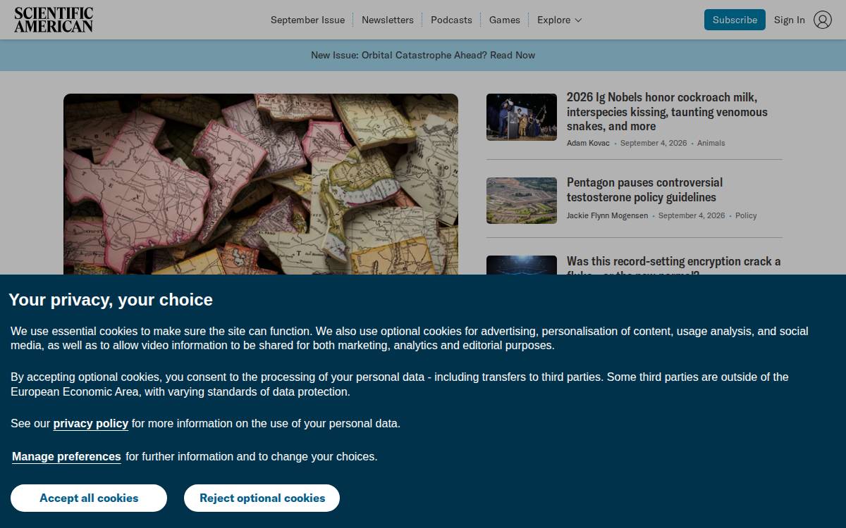 Read on Scientific American website preview