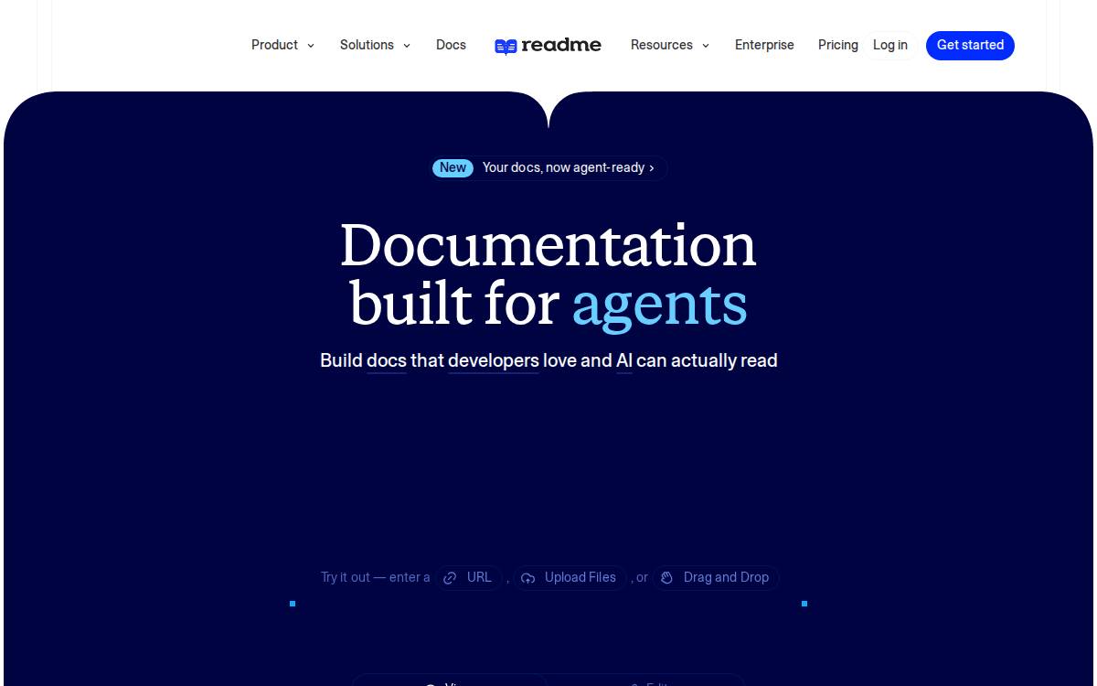 Readme website preview