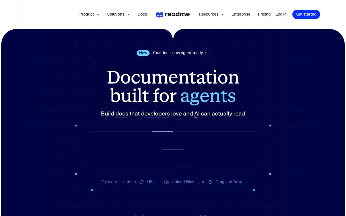 ReadMe website preview