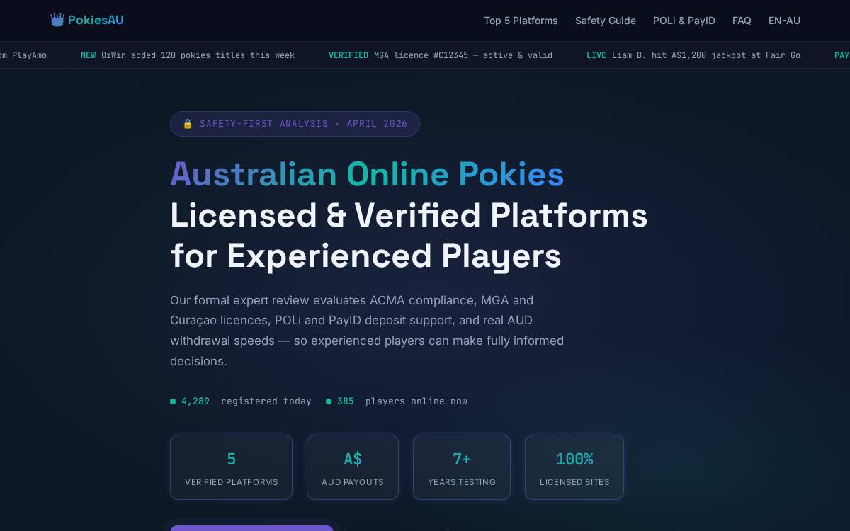 Readout website preview