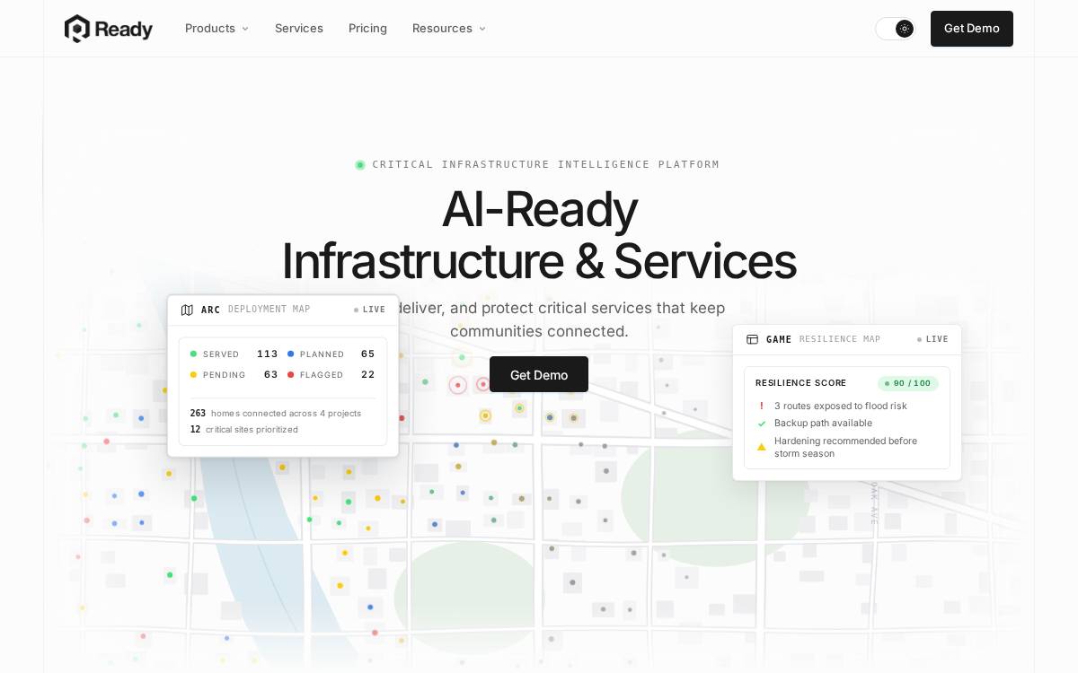 Ready website preview