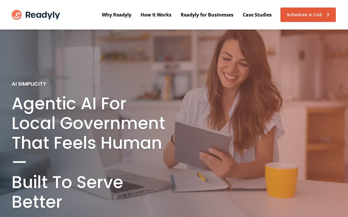 Readyly website preview