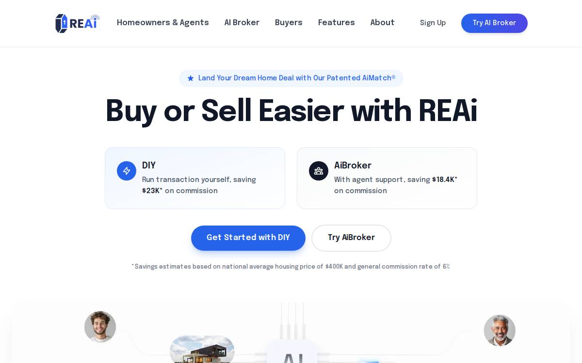 Reai website preview