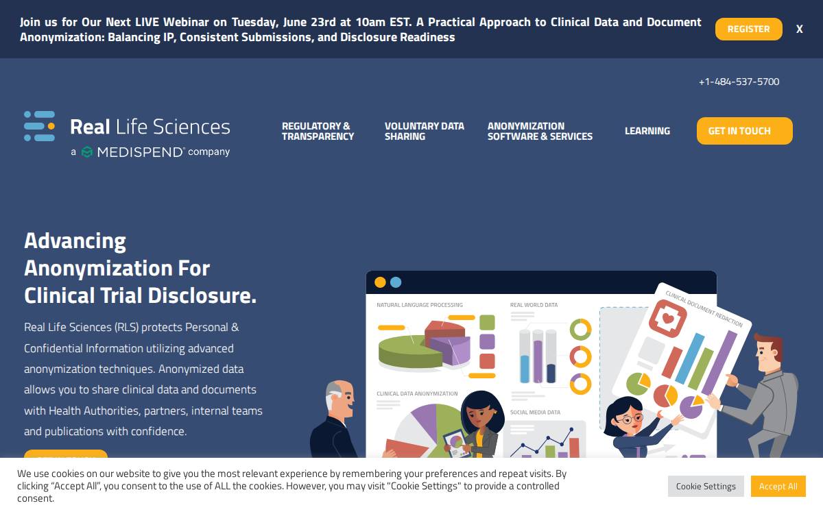 Real Life Sciences website preview