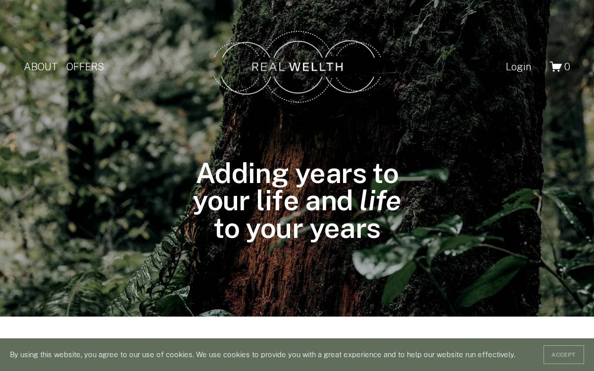Real Wellth Health website preview