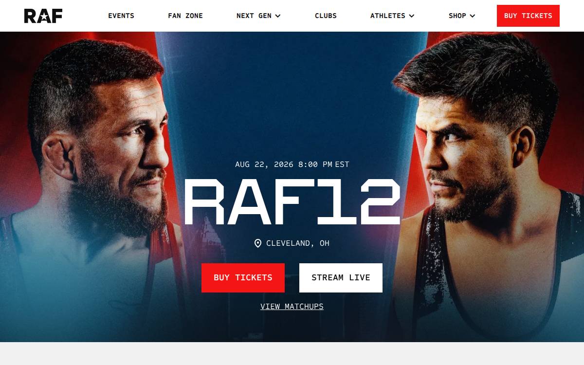 Real American Freestyle website preview