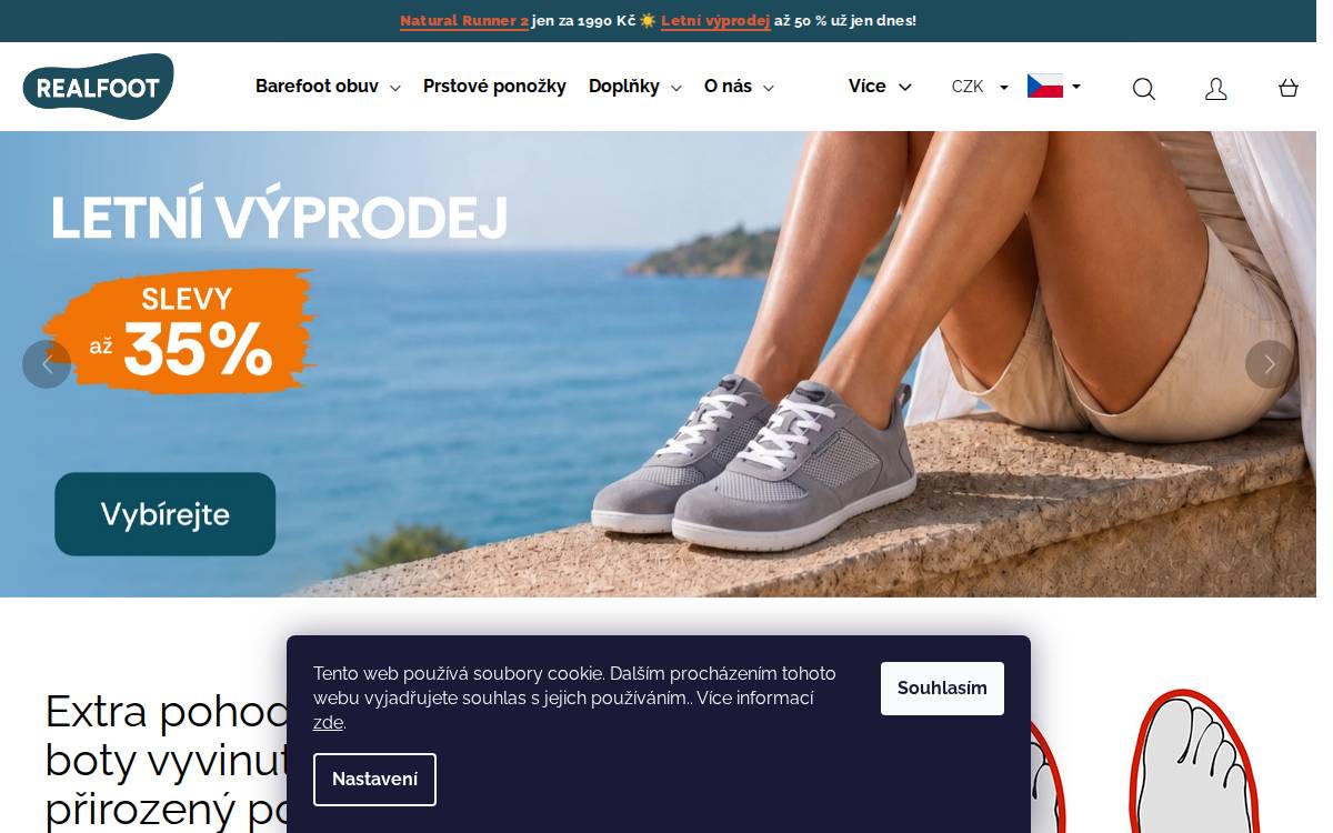 Realfoot website preview