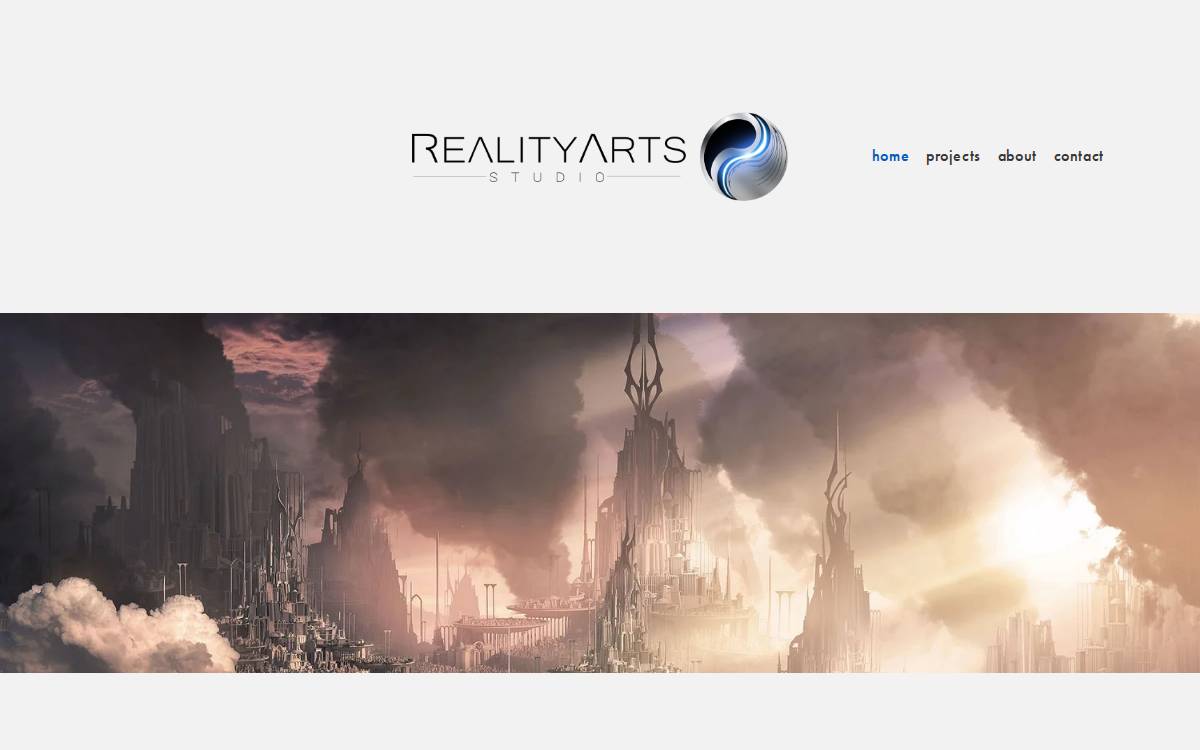 Reality Arts Studio website preview