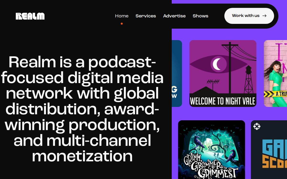 Realm website preview