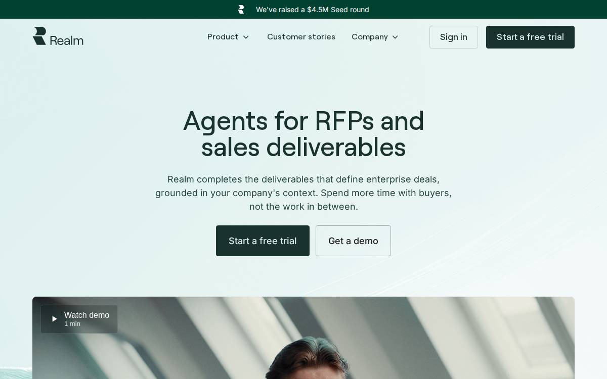 Realm website preview