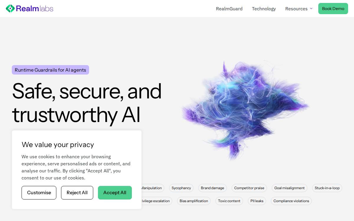 Realm Labs website preview