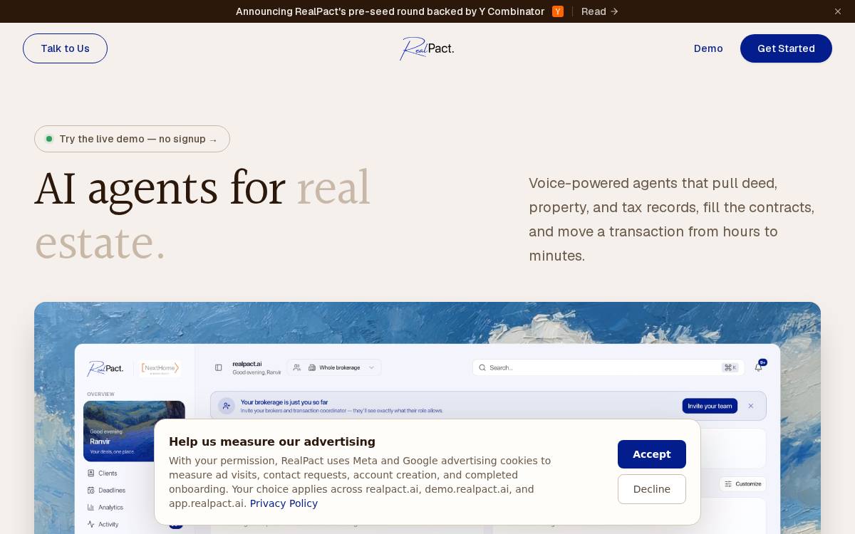 RealPact website preview