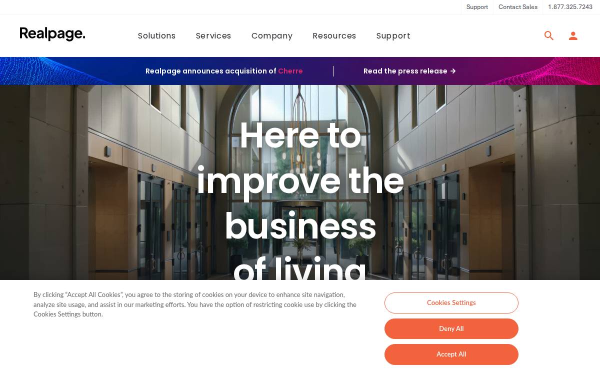 RealPage website preview
