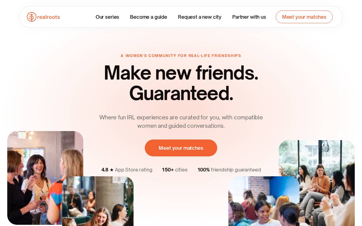 RealRoots website preview