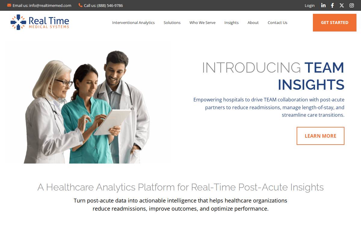 Realtimemed website preview