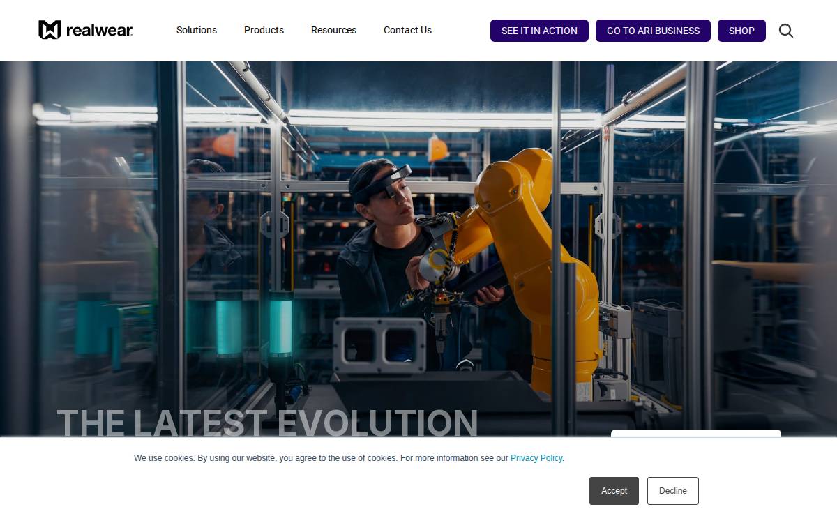 RealWear website preview