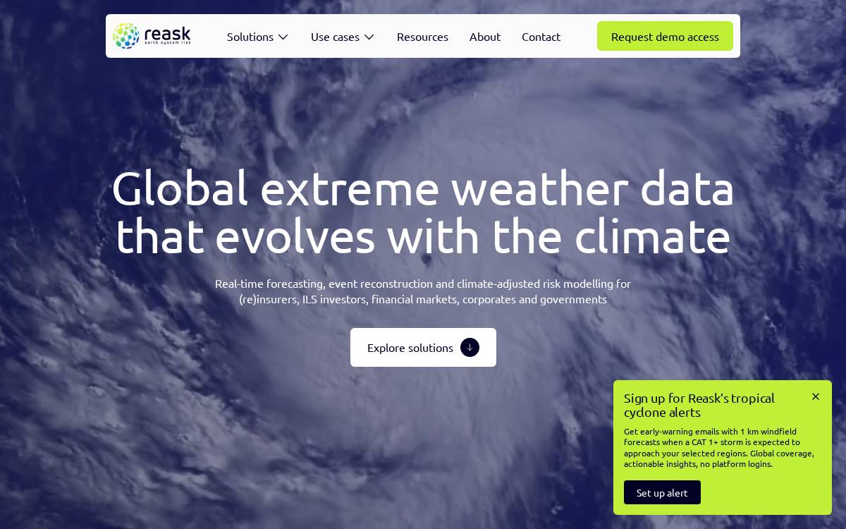 Reask website preview