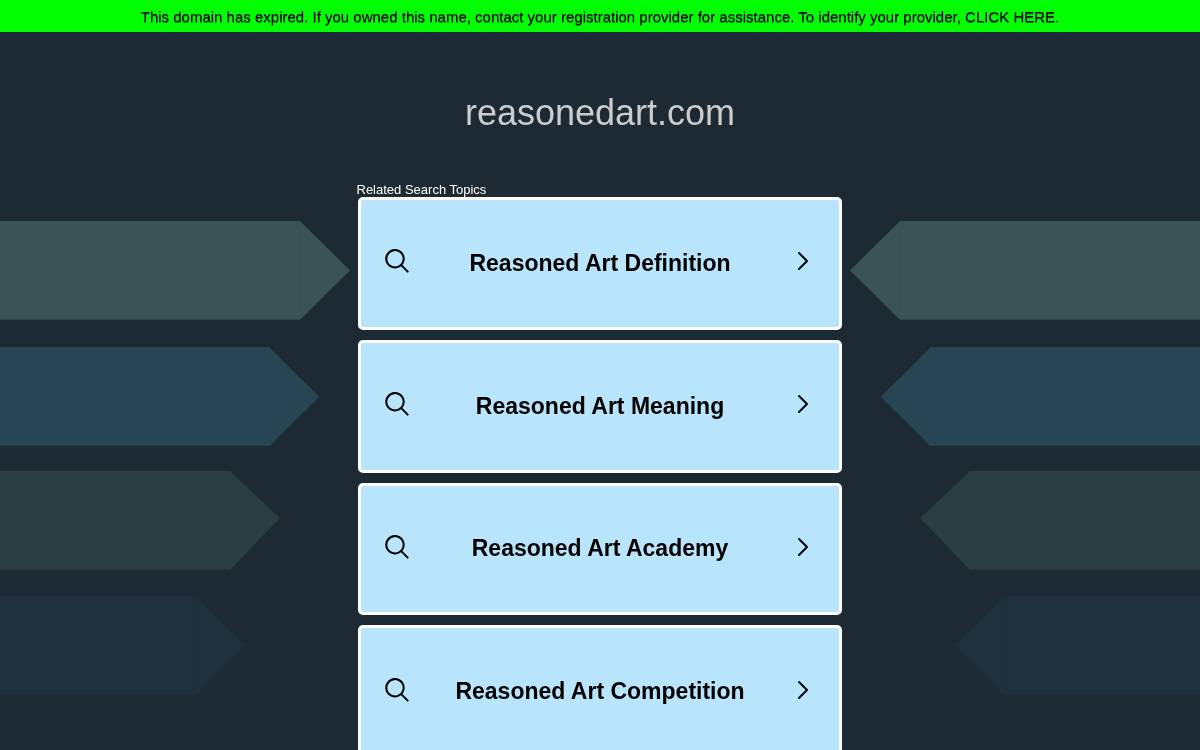 Reasoned Art website preview