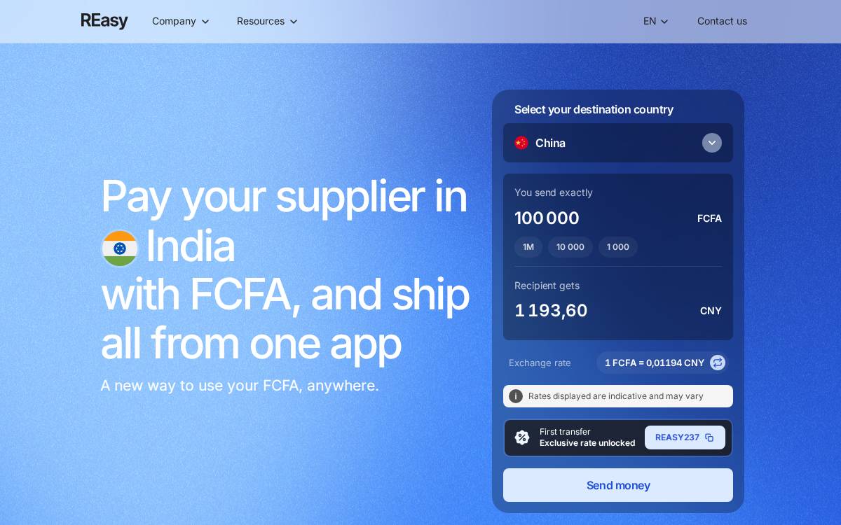 REasy website preview