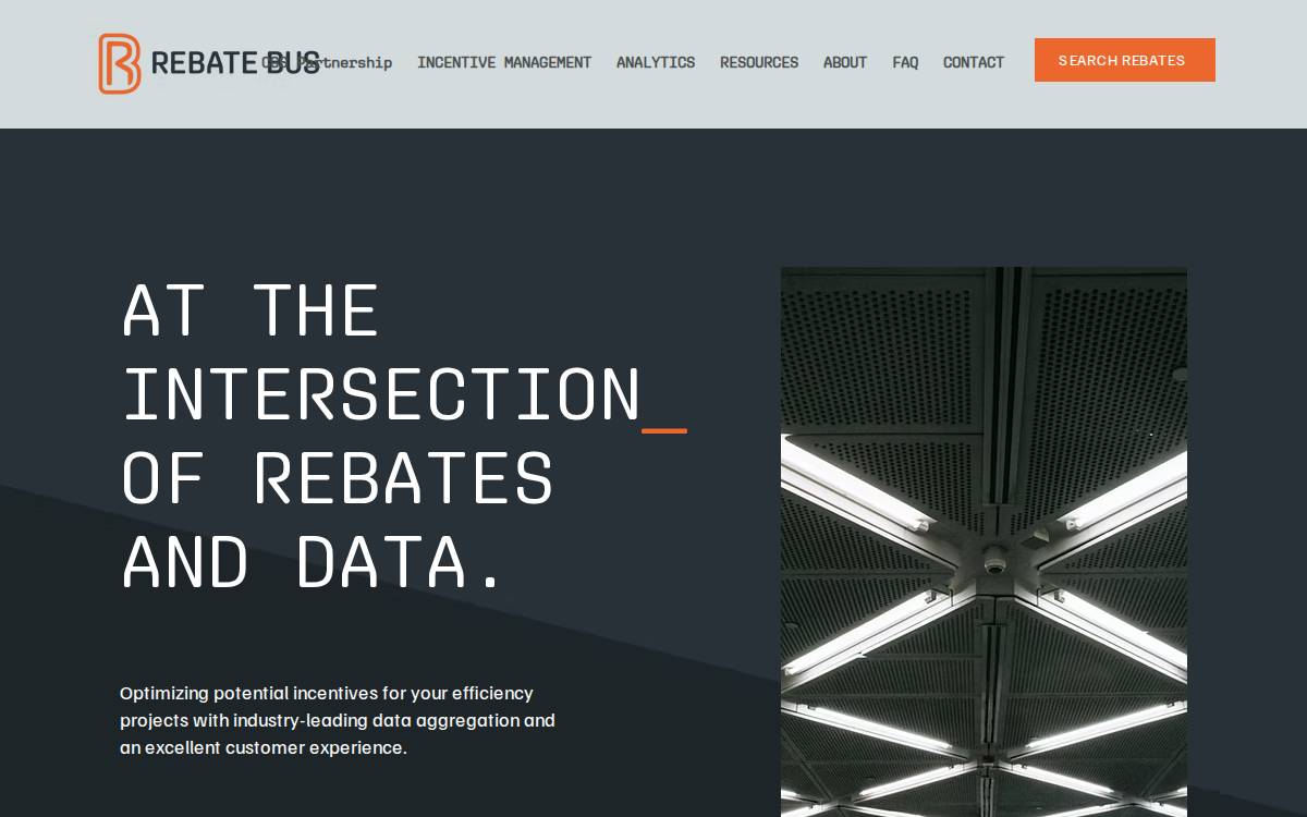 Rebatebus website preview