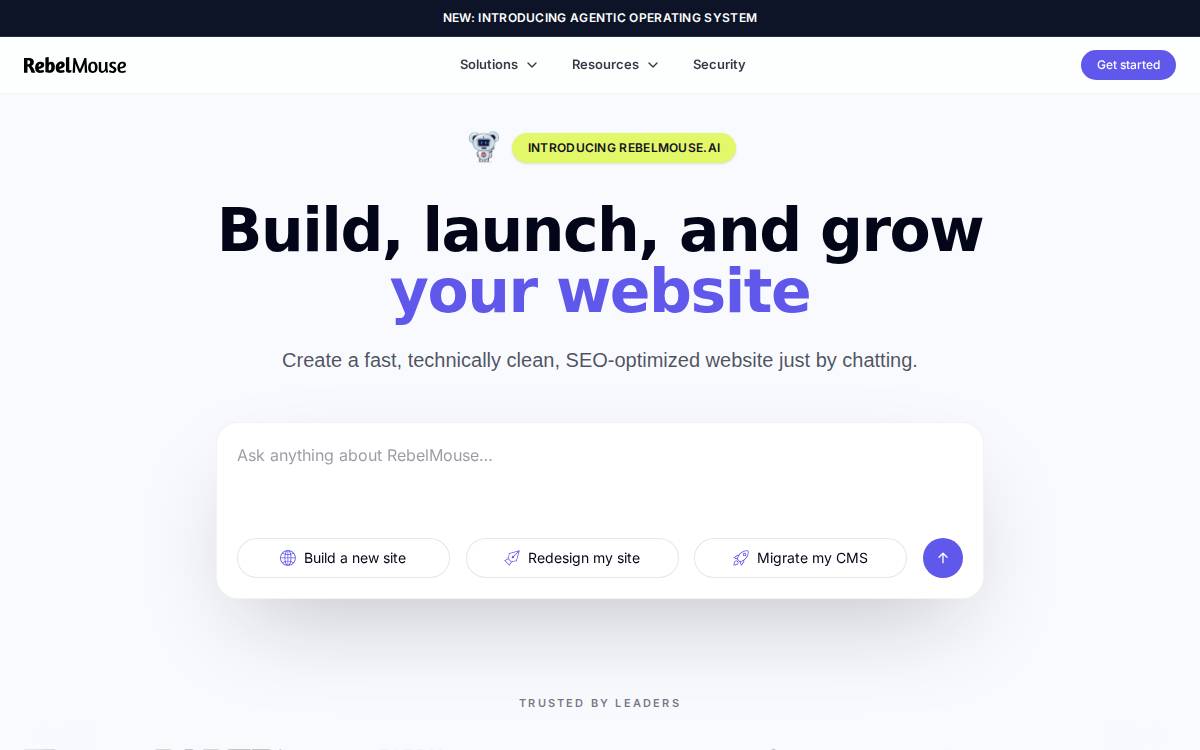 Rebel Mouse, Inc. website preview