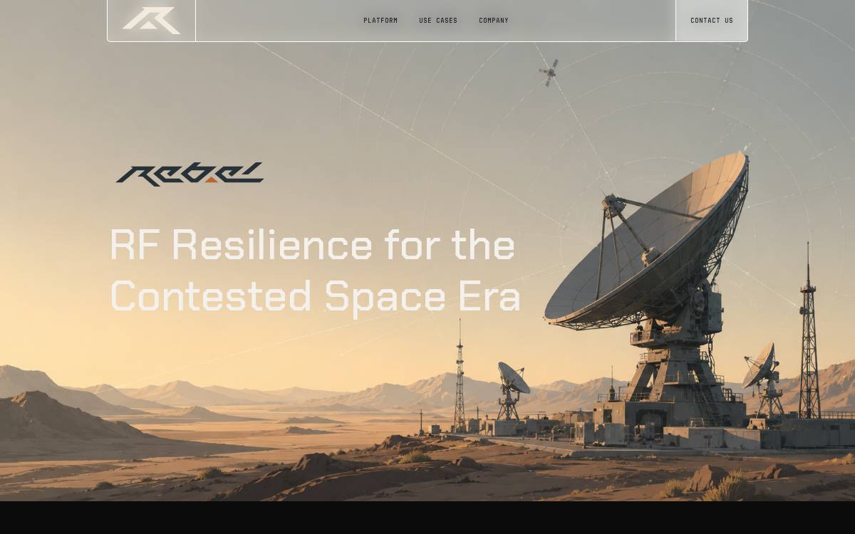 Rebel Space website preview