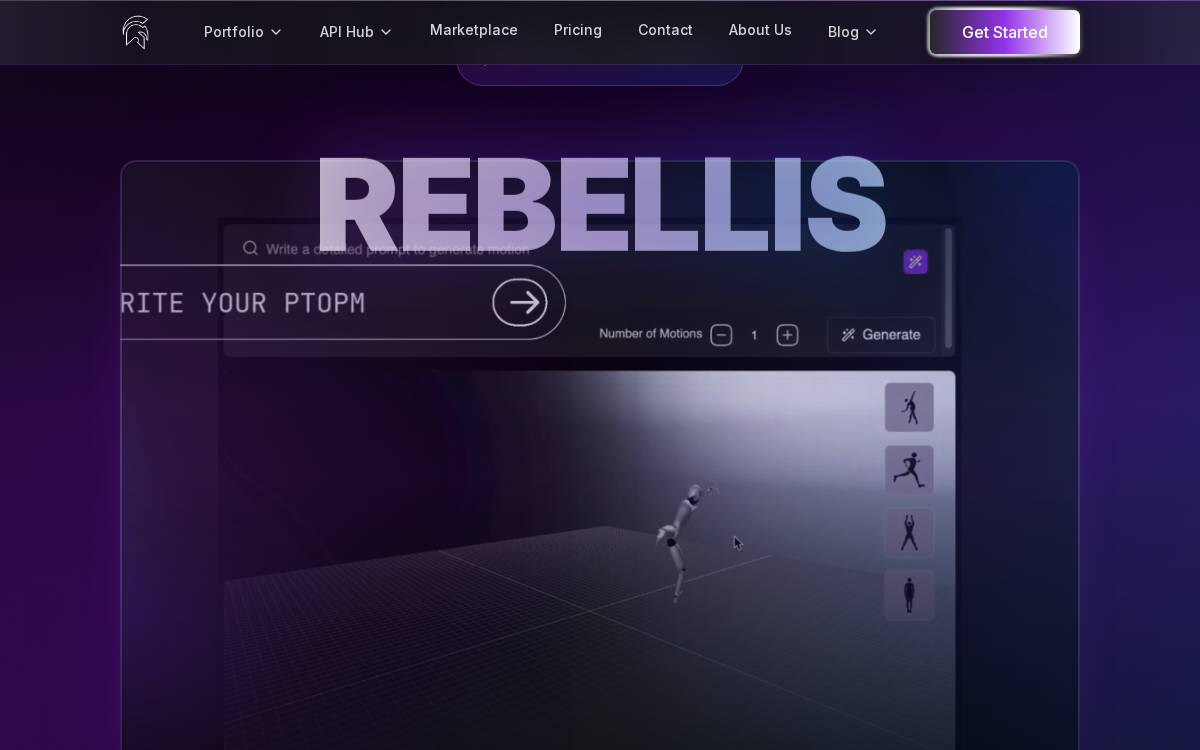 Rebellis website preview
