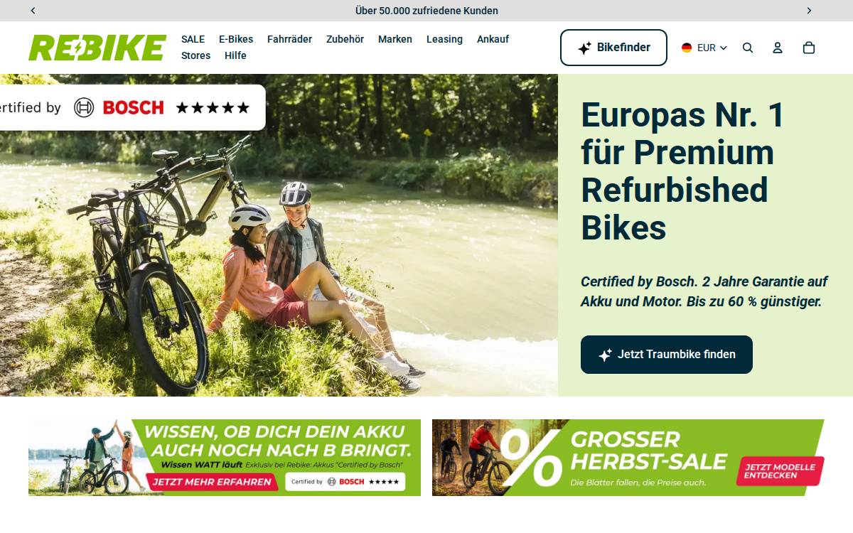 Rebike Mobility GmbH website preview