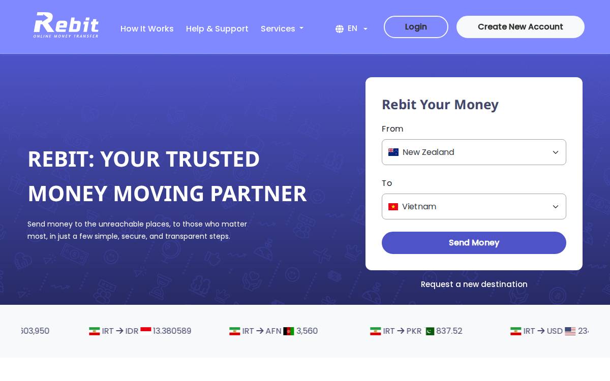 Rebit website preview