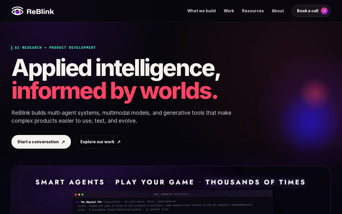 Reblink website preview