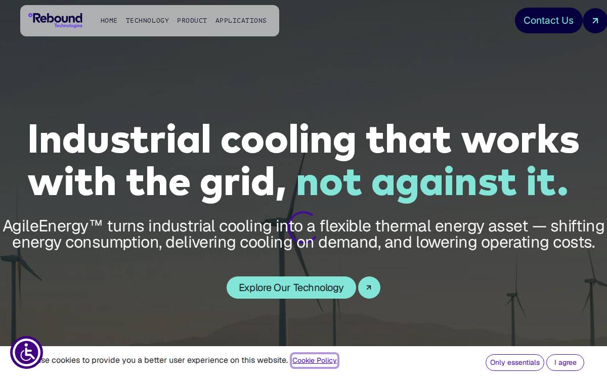 Rebound Technologies website preview
